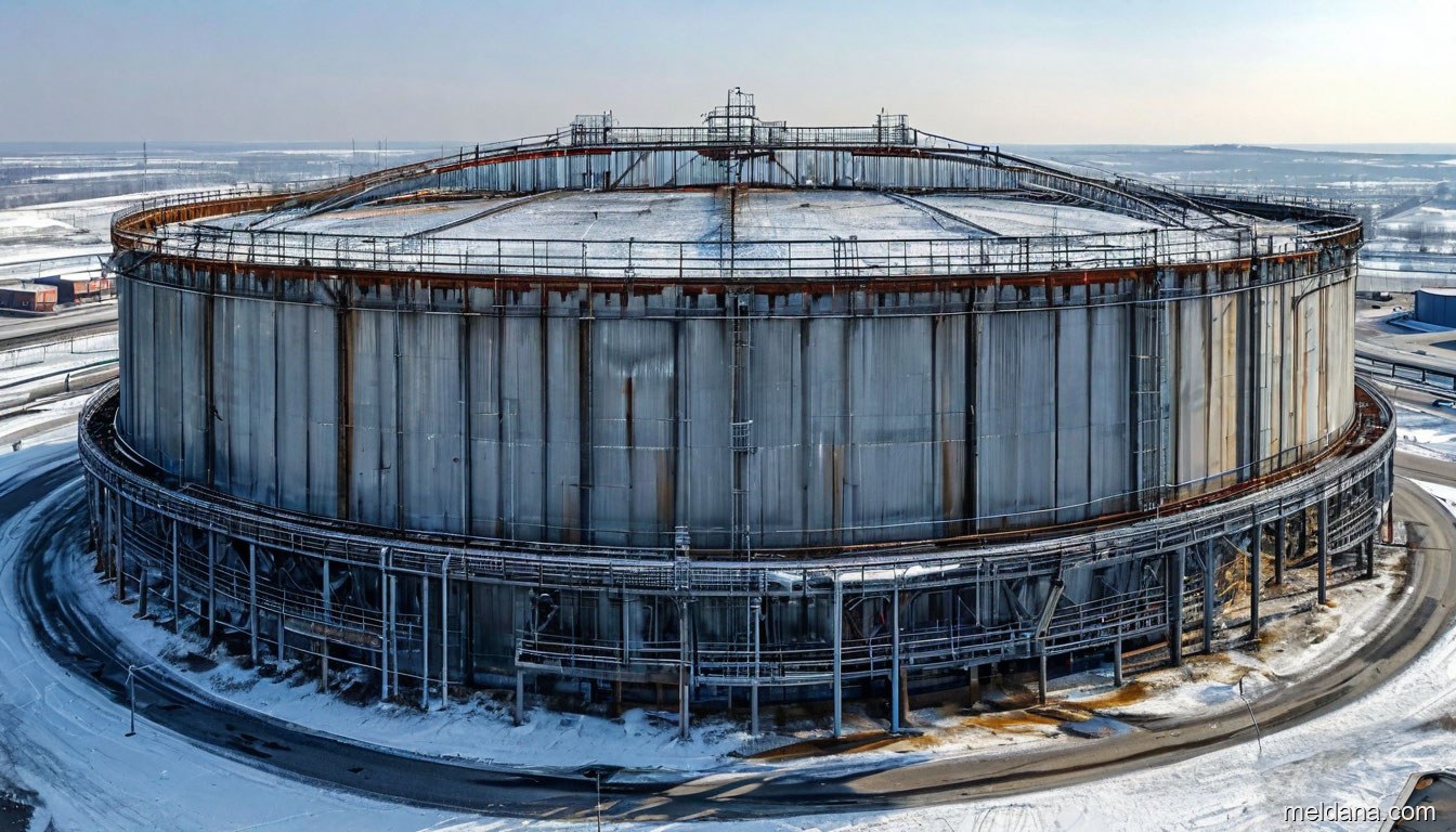 Антидроновая защита резервуара РВС-50000 Луганске — ЗОК ЗАСЛОН по СП 542