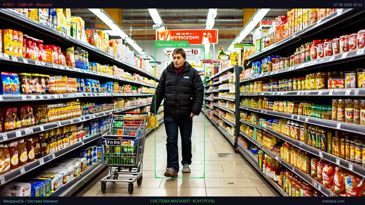 Детекция брошенных продуктов с помощью видеоаналитики Малахит